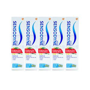 센소다인 오리지날플러스 대용량 치약 160g 유칼립투스향 X5개