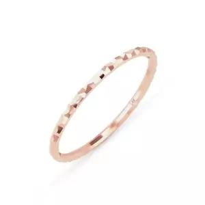 14K 할로우 샤인 컷팅 반지