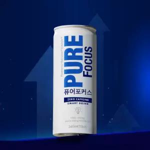퓨어포커스 스마트 에너지드링크 제로카페인 12캔 / 24캔 음료