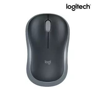 로지텍코리아 정품 M185 Wireless 무선 마우스 USB 수신기 세트 그레이 색상