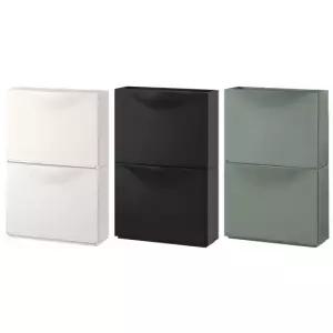 이케아 TRONES 트로네스 신발장 2개입 52x18x39cm 벽수납장 현관정리 보관함 정리함