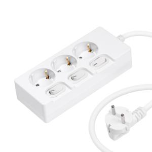뉴잇 16A 개별 스위치 멀티탭 3구, 0.7m, 1개