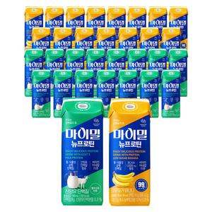 마이밀 마시는 뉴프로틴 산양유, 190ml, 16개입, 1개 + 로우슈거바나나, 190ml, 16개입, 1개 