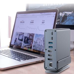 15in1 C타입 멀티 도킹스테이션 4K HDMI PD USB4 썬더볼트 트리플 모니터 닌텐도 맥북호환 1M 케이블포함