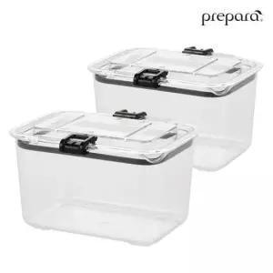 [프리파라] 트라이탄 래치락 밀폐용기 5호(1.85L), 2개