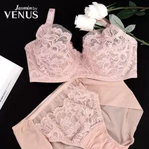 [비너스자스민]블룸 레이스 와이어 홑겹 브라팬티세트 / 여성속옷 B컵 C컵