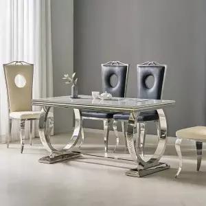 [트로네]로체 양면 세라믹 스테인레스 4인 식탁세트