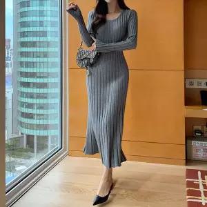 [미나그램] 아르멜 골지니트롱원피스