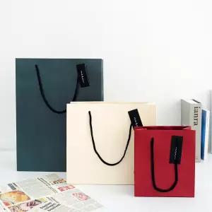 포포팬시 메르시 쇼핑백 10개입 고급 종이 튼튼한 무지 쇼핑백 답례품 결혼식 돌잔치 선물용