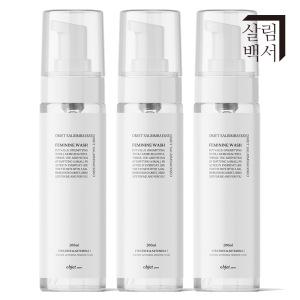 [2 +1] 살림백서 오브제 제로 약산성 여성청결제 200ml 3개입 세정제 질 Y존 저자극