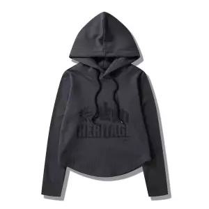 [지프]JQ1THF047 다크그레이 25년 여성전용 골지 후드 티셔츠 A_SC