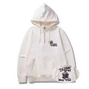 [지프]JQ1THU221 아이보리 25년 지프 반넥 베어 그래픽 후드티셔츠_SC