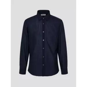 [로가디스] 울혼방 솔리드 셔츠  네이비 (MA5264RK1R)