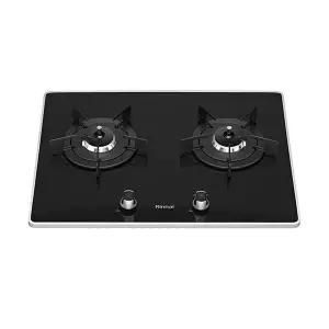 [린나이]가스레인지 2구 빌트인 블랙 건전지교체형 RBR-P2501D