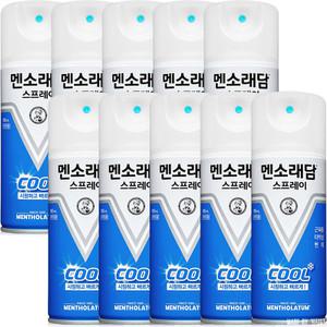 멘소래담 스프레이 에스 쿨타입 파스 180ml 10개