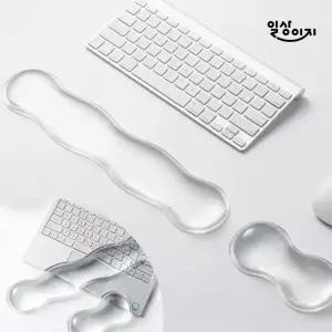 일상이지 투명 물방울 팜레스트 컴퓨터 키보드 마우스 손목 받침대