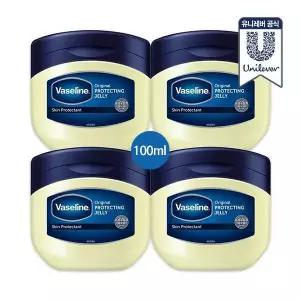 바세린 오리지널 프로텍팅 젤리 100ml 4개