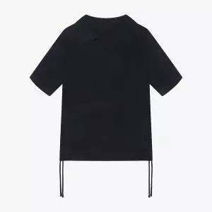 [롯데백화점]씨 카라 사이드 셔링 반팔 니트 SKUCD2924