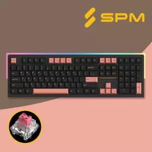SPM 몽돌 키보드 PL108W 아라 풀배열 블랙 저소음 새벽축 리니어