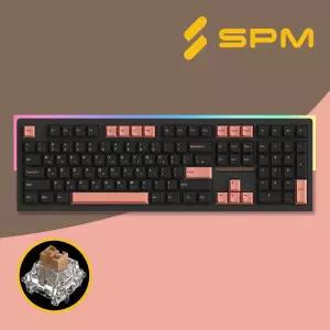 SPM 몽돌 키보드 PL108W 아라 풀배열 블랙 저소음 새벽축 택타일