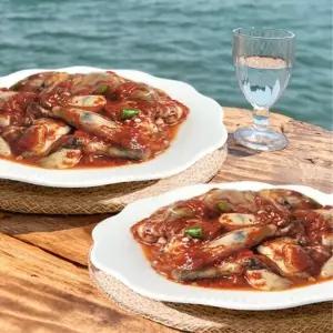 통영생굴로 만든 명품젓갈 양념 어리굴젓 330gx4팩