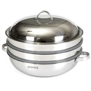 키친아트 프리미오3 인덕션 찜냄비 36cm (찜판2개)