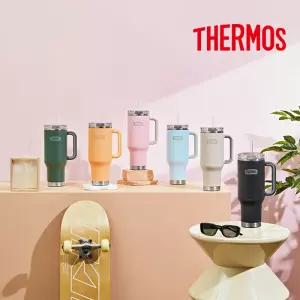 써모스 맥스포터블 컵앤텀블러 1.2L / TS-180K / 대용량 빨대 손잡이