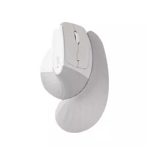 지클릭커 오피스프로 버티컬 도톰스콘 팜레스트 OP85 무소음 블루투스 무선마우스 화이트