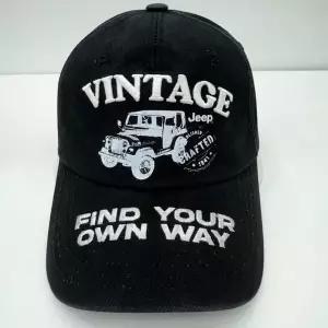 [지프]JP3GCU084 빈지티 엠보 자수 볼캡 CAP 블랙 야구모자_SC