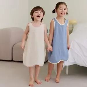 [보리보리/아이숲]솔리드 거즈요루 수면조끼(4color)