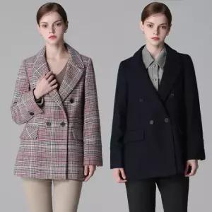 [르오트(LeOT)] 클래식 울블렌디드 체크 재킷-사이즈 55~88까지