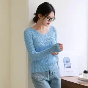 [최초가 109 000원]앙쥬 슬림 케이블 브이넥 니트 3종세트
