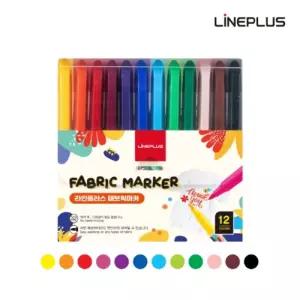 패브릭 마카 12색 의류섬유용 마카펜/마커/세트/데코펜/마커펜/마카팬/페브릭/데코/패브릭펜/컬러/디자인