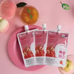 임실따담 복숭아즙 100ml 30포 1박스 복숭아 NFC 착즙 주스