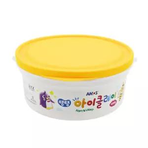 아모스 탱탱 아이클레이 대용량 버킷 400g (노랑)/점토/아동/유아/완구/안전/공예/공작/장난감/어린이/색상