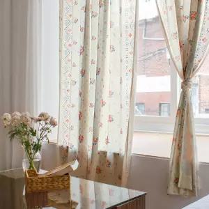 까르데코 로제 비침없는 도톰쉬폰 창문 가리개커튼 1장