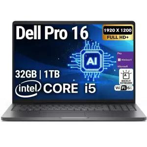 델 프로 16(차세대 래티튜드 3550) 16인치 FHD+ 디스플레이 비즈니스 노트북, 인텔 10 코어 i5-120U, 16GB