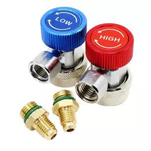 리틀브릿지 에어컨카플링 고압 저압 에어컨 커플러 R134A 세트 고급형