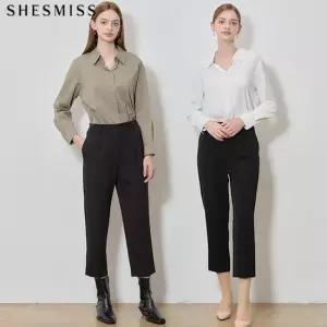 SHESMISS)] 카멜리온 백 밴딩 팬츠 택가격 168000원)