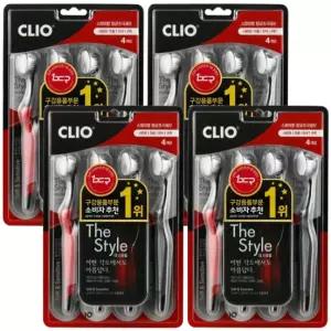 크리오 클리오 더스타일 향균 초극세모 칫솔 16입 스파이럴