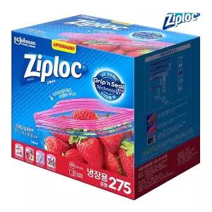 지퍼락 지퍼백 냉장용 중형 17.7 x 18.8cm 275매 1팩 (275매)
