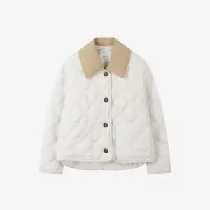 [롯데백화점]쥬크 디테쳐블 코듀로이 카라 퀼팅 구스 다운 점퍼 Z254PSG182