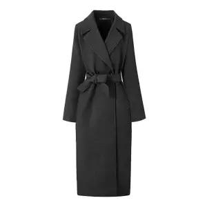 [GGPX]카라넥 벨티드 누빔 롱 코트 (GPDJH001D)