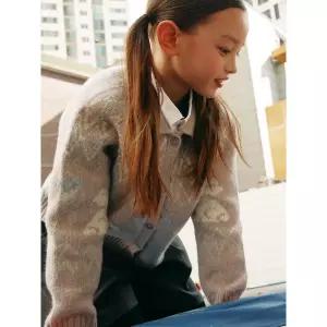 [BEANPOLE KIDS] 여아 토끼 빙키 코위찬 카디건  라벤더 (BI5Y5AG01T) (BI5Y5AG01T)