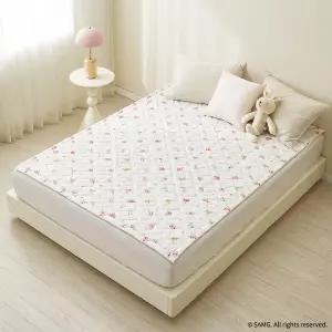 [한일의료기]캐치티니핑 EMF전자파없는 2in1 카본탄소매트 전기요장판 패드핏 2인용 퀸 시크릿 화이트