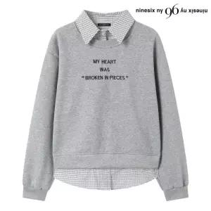 레이어드 카라 셔츠 기모 맨투맨 티셔츠 (NP4LW016L0)