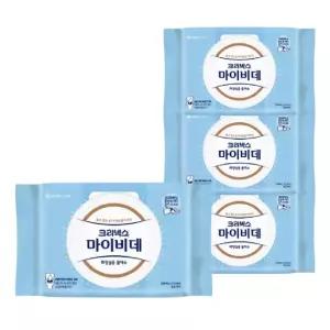 마이비데 물티슈 대용량 캡형 60매 x 4팩 클린케어 화장실용 비데용 물에녹는 비데티슈