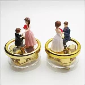 고급 원형 오르골(청혼:결혼해주오)-5곡 중 선택