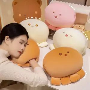 캐릭터 귀여운 문어 핸드워머 수면쿠션 손보온 겨울 보온용 낮잠용 수면용 인형