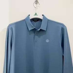 [행복한백화점][그린조이] 베이직 솔리드 긴팔 카라 티셔츠 그레이쉬블루 남성 GK22KY51M